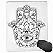 Produktbild Mouse Mat Stitched Edges, Arabic Ethnic Amulet Design Ancient Hamsa Symbol With Swirls And Lotus Flower,Gaming Mouse Pad Non-Slip Rubber Base