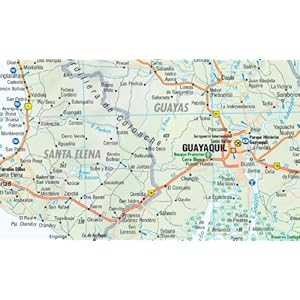 Ecuador 1 : 1 000 000. Einzelkarten: Ecuador Oeste, Ecuador Este, Islas Galapagos, Gran Quito, Guenca, Guayaquil