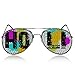 Produktbild Partybrillen bedruckte Pilotenbrille beklebte Pilotenbrille Atzenbrille Nerdbrille - HOLI Festival (Porno/Pilot)