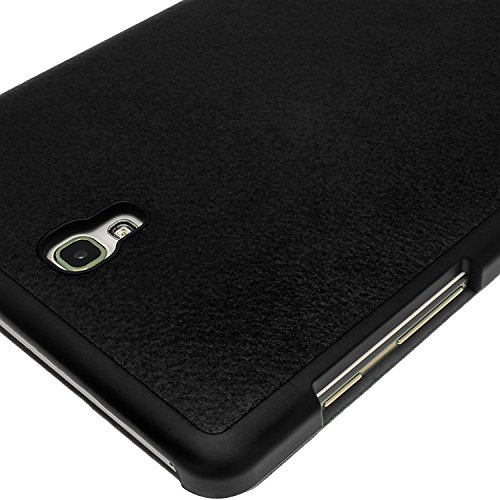 igadgitz Schwarz PU Ledertasche Hülle Smart Cover für Samsung Galaxy Tab S 8.4″ SM-T700 mit Multi-Winkel Betrachtungs + Auto Sleep/Wake + Displayschutzfolie - 8