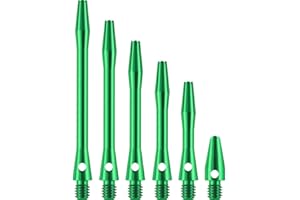 DESIGNA DARTS Ejes de dardos de metal | 5 juegos de tallos metálicos de aluminio anodizado, varios tamaños y colores