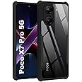 Case for Xiaomi POCO X7 Pro Clear Hard PC Back Cover Case with Shockproof Premium TPU Border 360 Degree Impact Resistant Camera lens Protection non-Yellowing Cover For POCO X7 Pro 5G