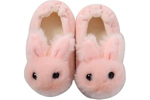 Aggroot Peluche Pantofole per Bambine e Ragazze Antiscivolo Pantofole Invernali Autunno da Interno Casa Cotone Scarpe Animale Antiscivolo Ultra-Leggero