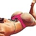 Produktbild Ba Zha Hei Damen Bikini Frau Stretching Kreuz Schwimmhosen Bottoms Badeanzug Bikini Bademode Cheeky Thong V Badehose Bottoms Set (L, Pink)