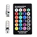 Produktbild 2 stücke Multicolor Auto LED lampen mit Fernbedienung breite licht t10 RGB 5050 6smd seitliche glühbirnen