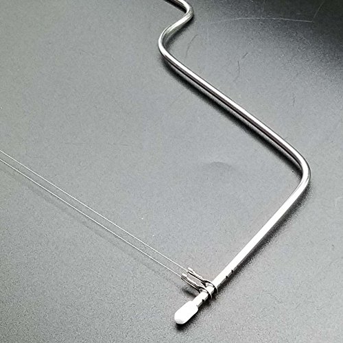 CAOLATOR Edelstahl Einstellbar Kuchen Tortenbodenteiler Tortenschneider Backutensilien – mit Zwei Stahldraht - 5