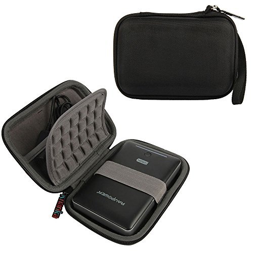 Khanka EVA Shockproof Estuche Funda Bolsa Para Western Digital WD My Passport Ultra Premium, Samsung M3 Slimline, Toshiba Canvio Basics, Seagate Expansion/Backup Plus Slim,Transcend portátil Disco duro USB3.0, 1TB 2TB -Negro