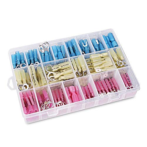 Preisvergleich Produktbild XU-XIAZHI,250 PCs Wärmeschrumpfbarer Drahtverbinder Elektrisch gepresster Drahtanschluss(Color:Multi)