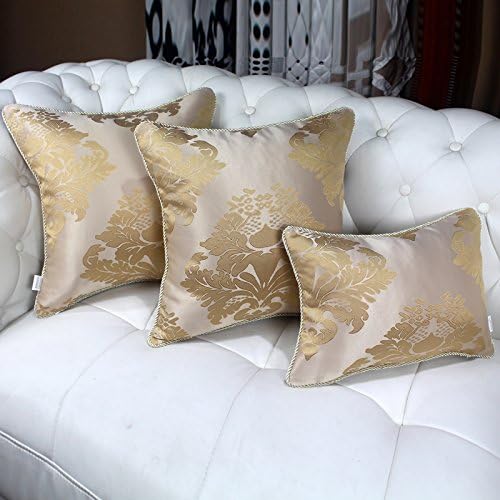 Vaevan Plant Flowers Golden Yellow Solid Wood Sofa Pillow Pillow, 60X60Cm