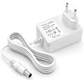 12V 1A 12W Alimentation pour Rubans à LED avec Adaptateur Secteur Universel AC 100-240V, 1m Connecteur DC 5,5 x 2,1 mm, Chargeur pour Rubans LED, Caméras CCTV, Routeurs, TV Box et Appareils 12V DC