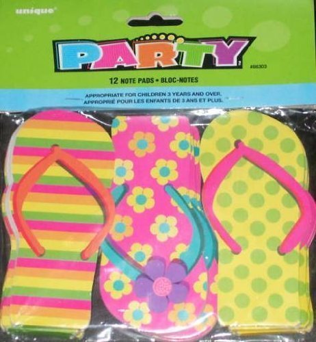 12 FLIP FLOP notizbücher - notizzettel für party taschen