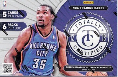 Preisvergleich Produktbild 2012 / 13 Panini Totally Certified Basketball Hobby Box NBA