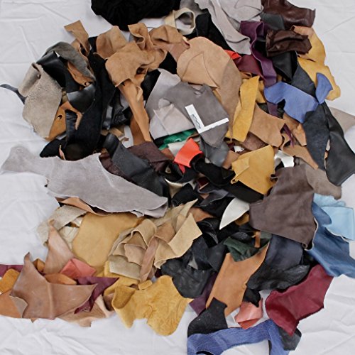 1kg Lederreste – Konvolut echt Leder – Lederhaut Restekiste – Bastelleder - 4