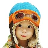 Puede estar seguro de que las manos y orejas del bebé siempre están bien protegidas por el viento y el frío con estos guantes y sombrero puestos