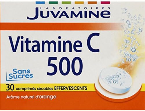 Juva - Vitamine c 500, 30 comprimés sécables effervescents - La boîte de 30 comprimés - (for multi-item order extra postage cost will be reimbursed)