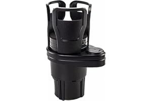 KATLKIU Portabicchieri Auto Universale, Supporto Bicchieri Regolabile e Rotante a 360°, Porta Bevande e Smartphone per Auto, Compatibile con Tazze da Caffè, Bottiglie, Lattine