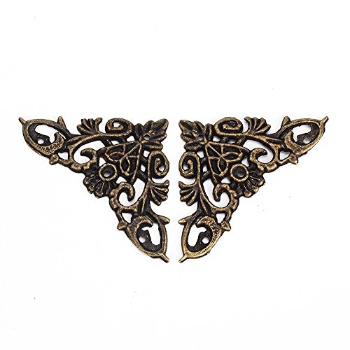 BQLZR Möbel Dekorative Kantenabdeckung Vintage Dekor Box Eckenschutz Packung mit 20 - 2