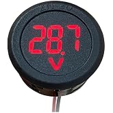 SANEC Yuvarlak Voltmetre Dc 4-100V Karavan Motosiklet I&ccedil;in Uygun