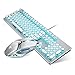 Produktbild Shuihua-yxjp 104 Taste Blau Silber Weiß Grün Achse - Makro-Programmiermaus und Tastatur-Set, Notebook Office-Kabel-Esports-Spiel