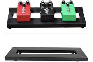 FAFEIMS Guitar Effect Pedal,Guitar Effects Iron Pedalboard Small with Pedal Guitar Nylon band Stickers Mounting Bracket