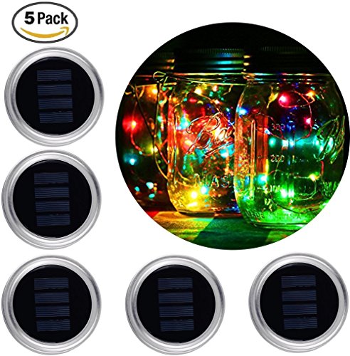 schöne bunte Solarlichter