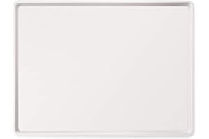 CatGuru Cat Food Mat, Small & Large Pet Food Mat, Waterproof Cat Mat for Food and Water, Silicone Pet Mat for Food, Non-Slip Pet Mats, Easy to Clean Cat Food Tray, Pet Bowl Mat (Hard Tray,Marshmallow)