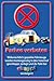 Produktbild Parkverbot Parken verboten Schild Schilder -53t- Sonst Ebay! 29,5cm * 20cm * 2mm, mit 4 Tesa-Powerstrips