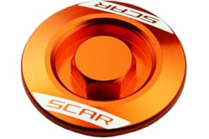 SCAR Screw Set Inspection Openings Compatible with KTM SMR SM SMC DUKE ADVENTURE SXF 250 350 390 450 690 790 990 1090 1190 1290 RC8 08-23 - Orange