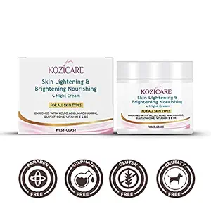 Kozicare Skin Lightening & Brightening Nourishing Night Cream For All Skin Types ? 50gm