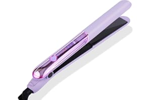 AEYYTOE Hair Straightener, 30S Fast Heating Flat Irons, Professional Ionic Ceramic Hair Straightener, 4 Temperature Settings 140-200°C, Dual-use Hair Curler (Purple)