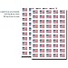 Supertogether Pack of 90 , 31x20mm , USA Flag United States of America Self-Adhesive Stickers