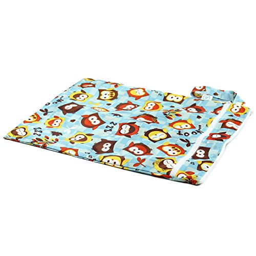 Bumkins Wet and Dry Bag, Owls - Blue