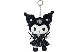 BEE&FLOWER Llavero Kawaii de felpa Kuromi colgante My Melody Cinnamoroll Dog Adornos Bolsa Monedero Mochila Bolso Llavero Regalo para Niñas