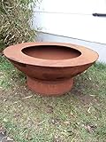 Para jardín brasero heipei - oxidado metal (acero inoxidable) rostig jardín interfaz 90 * 90 * 25 cm  circulares Material
