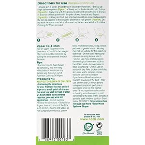 Nad's Hypoallergenic Facial Wax Strips, 24 strips (Pack of 2) - Image 2