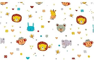 GM - Housse de Coussin Enfant 40x60, Multicolore, 100% Coton hypoallergénique, Lavable en Machine