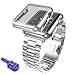 Produktbild Hunpta Edelstahl Armband Armband Band + Cover Case für Apple Watch Serie 2 38mm (Silber)