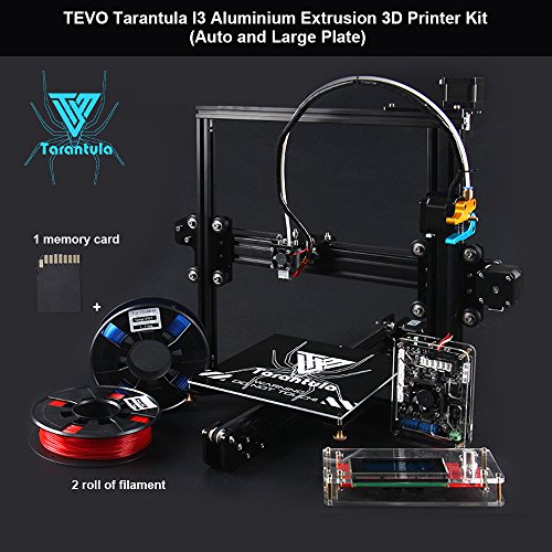 TEVO Tarantula I3 Aluminium Extrusion 3D Printer Kit Auto and Large Bed 3D Printing 2 Rolls Filament 8GB Memory Card As Gift