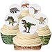 Produktbild 12 Edible Wafer Cake Decorations: Dinosaurs Toppers