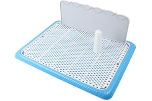 NINGVONG Pequeño Aseo Mediano y Grande para Perros Aseo para Perros Perro para Interiores y Exteriores Inodoro antidesbordamiento, Grande, Azul