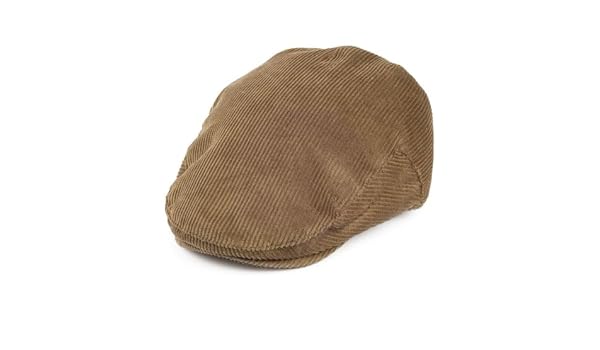 brown corduroy flat cap
