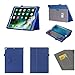 Produktbild ISIN Tablet Fall Serie Apple iPad Pro 12.9 2017 und 2015 Tablet-Modell Premium PU-Leder Schutzhülle Taschen mit Handschlaufe, Stylus Halter und Kartenschlitz (Blau)