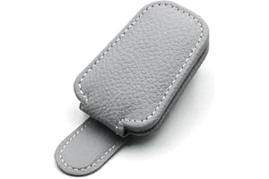 CHSHY Brillenhalter Für Auto, brillenhalter Auto Magnet, Auto Sonnenblende Clip, Brillen Aufhänger Und Ticketkarten Clip Brillenmontage Für Auto,Grau