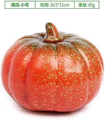 ChengBai Emulation Fruit Vegetable false pumpkin Decorated Model Halloween supplies Kukeng welcome teaching photography props ornaments, small pumpkin