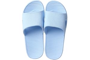 JoWebb Unisex Slip On Slippers for Women/Men Non-Slip Light Weight Flat Slide Sandals Shower Sandals House Soft Flip Flop Shoes for Indoor Home Garden Bathroom Poolside