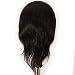 Training Head 100% Real Human Hair Cosmetology Hairdressing Mannequin Manikin Doll (Table Clamp Holder Included) EHA0212P