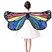 Produktbild xmansky Neuheit Kind Kinder Jungen MäDchen Chiffon Bohemian Butterfly Print Schal KostüM ZubehöR Butterfly Wings SchmetterlingsflüGel Schals Strap Butterfly Schal Mit Strap