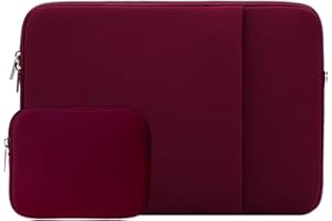 RAINYEAR MAKE LIFE EASIER RAINYEAR Housse pour Ordinateur Portable 13 Pouces pour MacBook Air 13 Pouces M4 M3 M2 M1 A3240 A3113 A2681 A2338 A2337, Étui de Protection pour MacBook Pro 13,3 et 14 Pouces (Rouge)