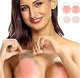 ★ REUTILIZABLE Y LAVABLE: Las fundas de silicona son impermeables, y se pueden reutilizar varias veces con un lavado suave a mano y dejar secar al aire libre. envid a través de usted los lavó muchas veces y todavía funcionan perfectamente bien, no perderán su adhesivo. Las pastillas de silicona funcionan mejor cuando se aplican a la piel limpia y seca que está libre de desodorantes, perfumes, lociones o polvos. Estos se pueden aplicar después de que el producto se adhiere a la piel.