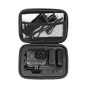 Action Pro Small Carrying Case Protective Bag with Water Resistant EVA Compatible with GoPro Hero 9 8 7 6 5 4 3+ 3 SJCAM Yi 4K Eken Action Camera